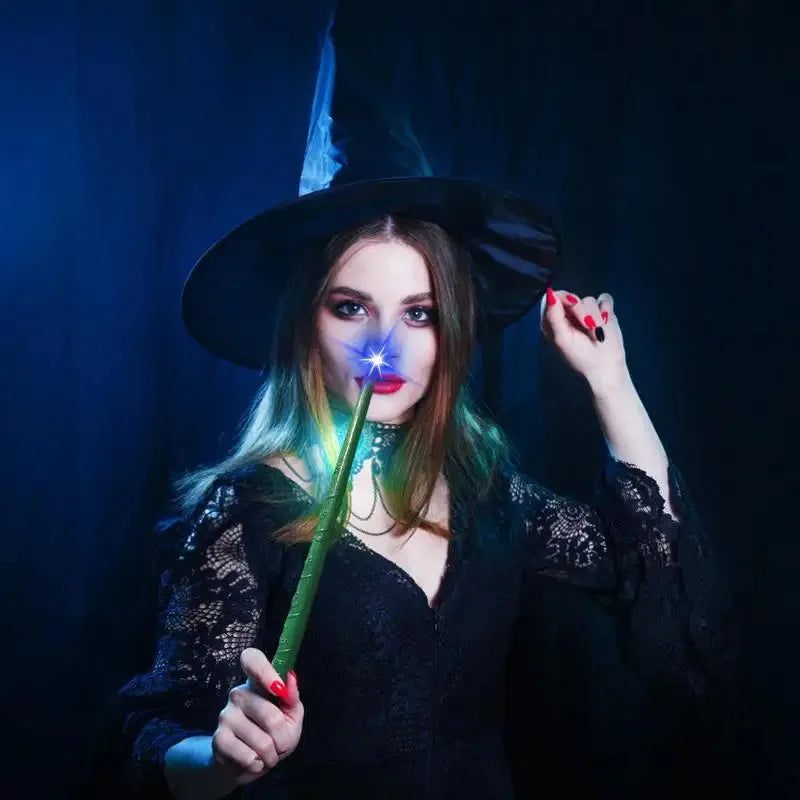 Lighting Up Wizard Wand Toys, Children Witch Props, Halloween Decorations, Party Costumes Accessories - product image 3
