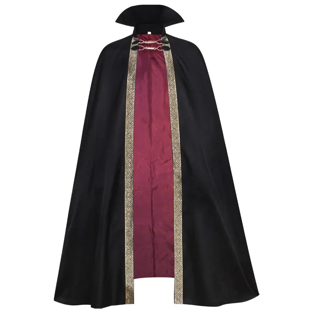 Vampire Costume Adult Dracula Devil Witch Costume Cape Medeival Gothic Steampunk