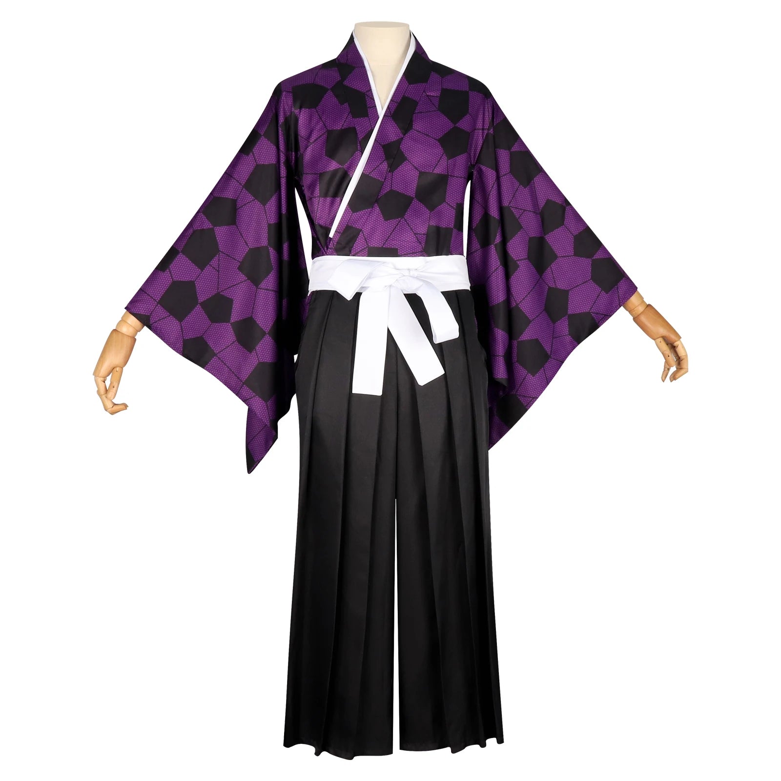 Anime Demon Killer Kokushibo Costume and Kimono Uniform Halloween - heisimouandtiezhi / M