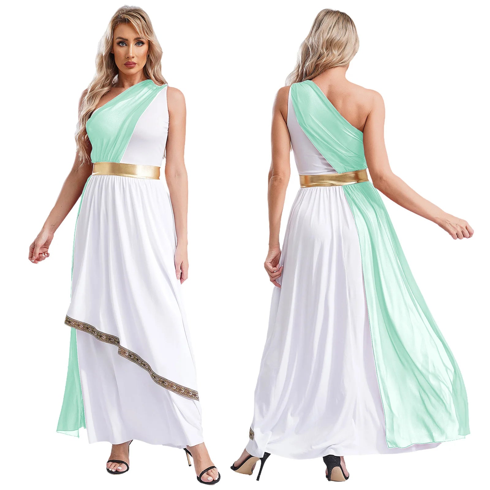Women's Greek Ancient Princess Deity Queen Flowy Tulle Chiffon Costume - alternate view 18