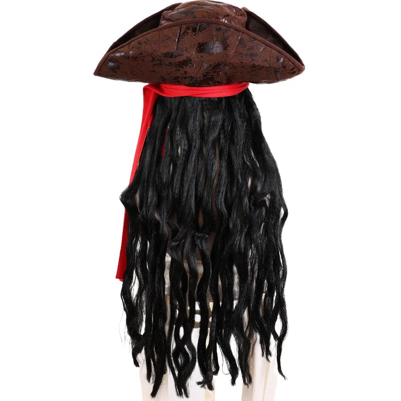 Men's Caribbean Pirate Captain Costume Wig - product image 3