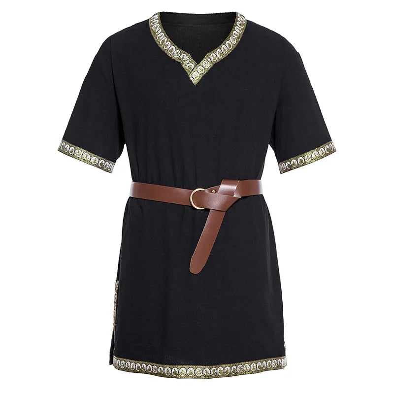 Knight Costume Medieval Costume Tunic Halloween Costumes for Men Adult Viking Pirate - Color 5 / M