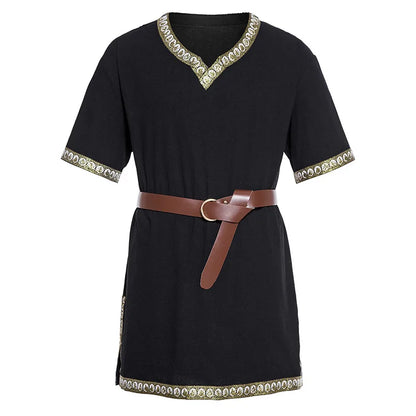 Knight Costume Medieval Costume Tunic Halloween Costumes for Men Adult Viking Pirate - Color 5 / M