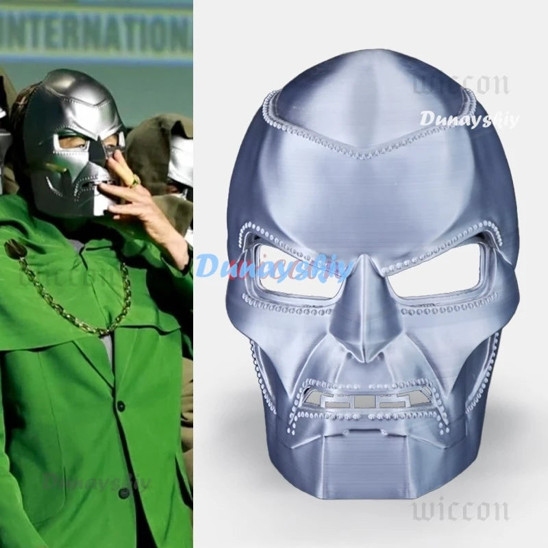Green Armored Supervillain Costume with Mask – Adult Halloween Outfit