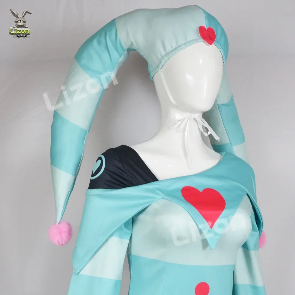 Fizzarolli Costume Tops Pants with Hat Neckwear Gloves Full Set Halloween Costume Suit - Full sets / One size
