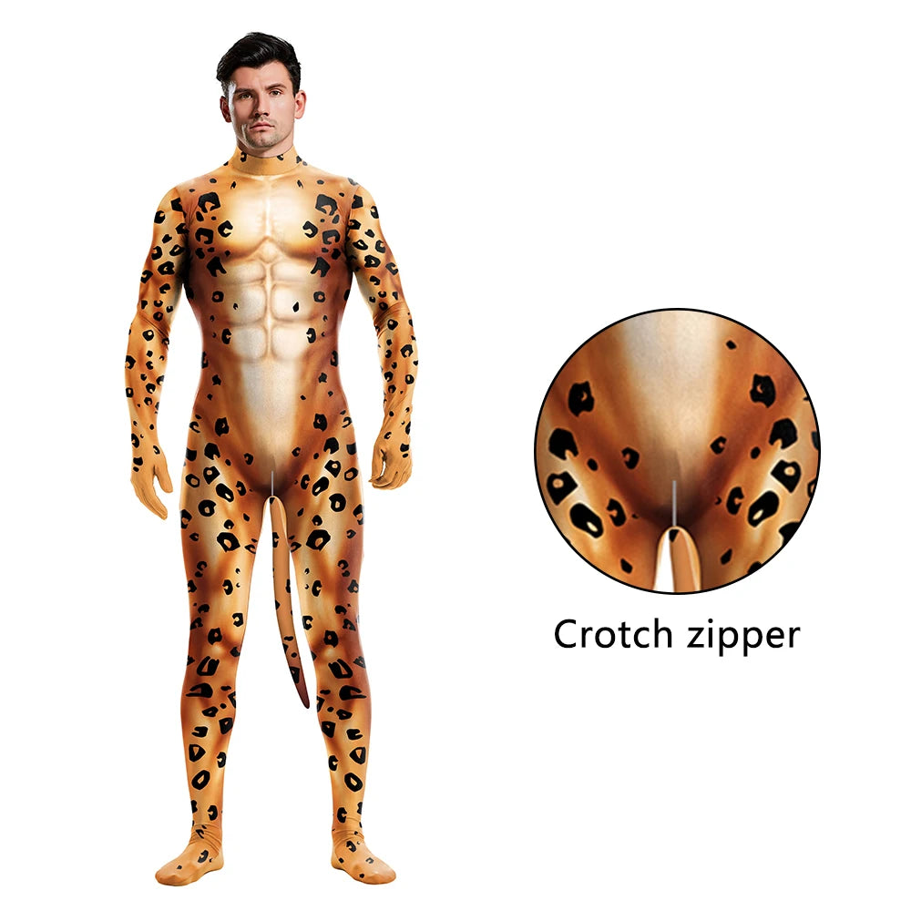 NADANBAO Adult Animal Costume – Dalmatian & Cow Print Catsuit Designs