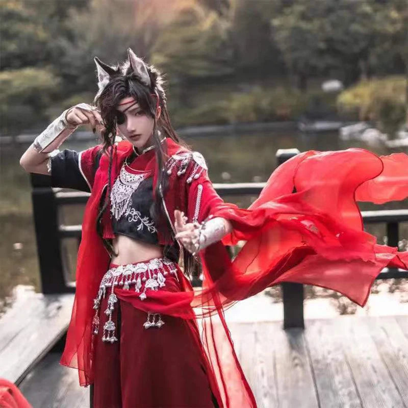 CLLMKL`Cosplay Tian Guan Ci Fu Hua Cheng Costume Unfirom Costume Red Chinese Antique Costume - View 5