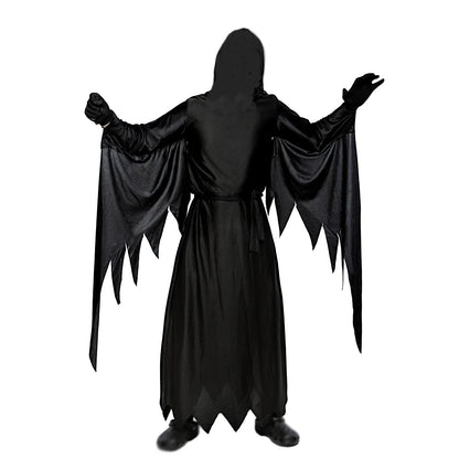 Halloween Ghost Costumes Adult Children Cosplay Clothing Scream Ghost Dress Up Props Prom Reaper Cosplay Death Costumes