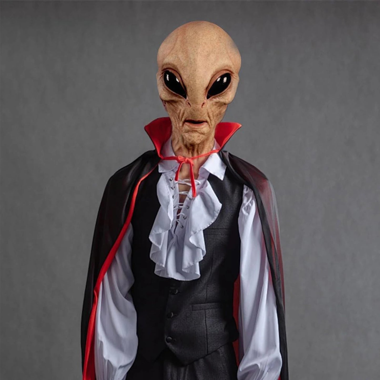 Alien Funny Mask Latex Scary Mask Realistic Creepy Masks for Prop - alternate view 2