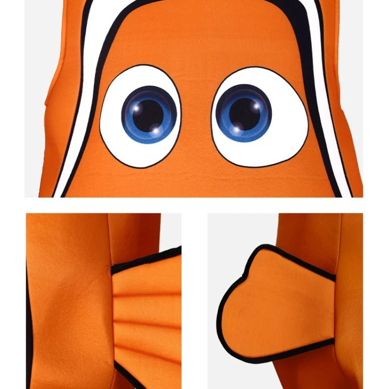 Kids' Clownfish Costume Jumpsuit with Hood - view 4