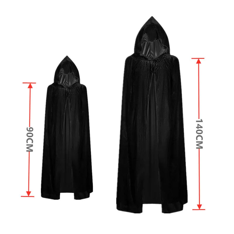 Scary Costume Grim Reaper Costume for Boys Kids Costume with Glowing Red Eyes with