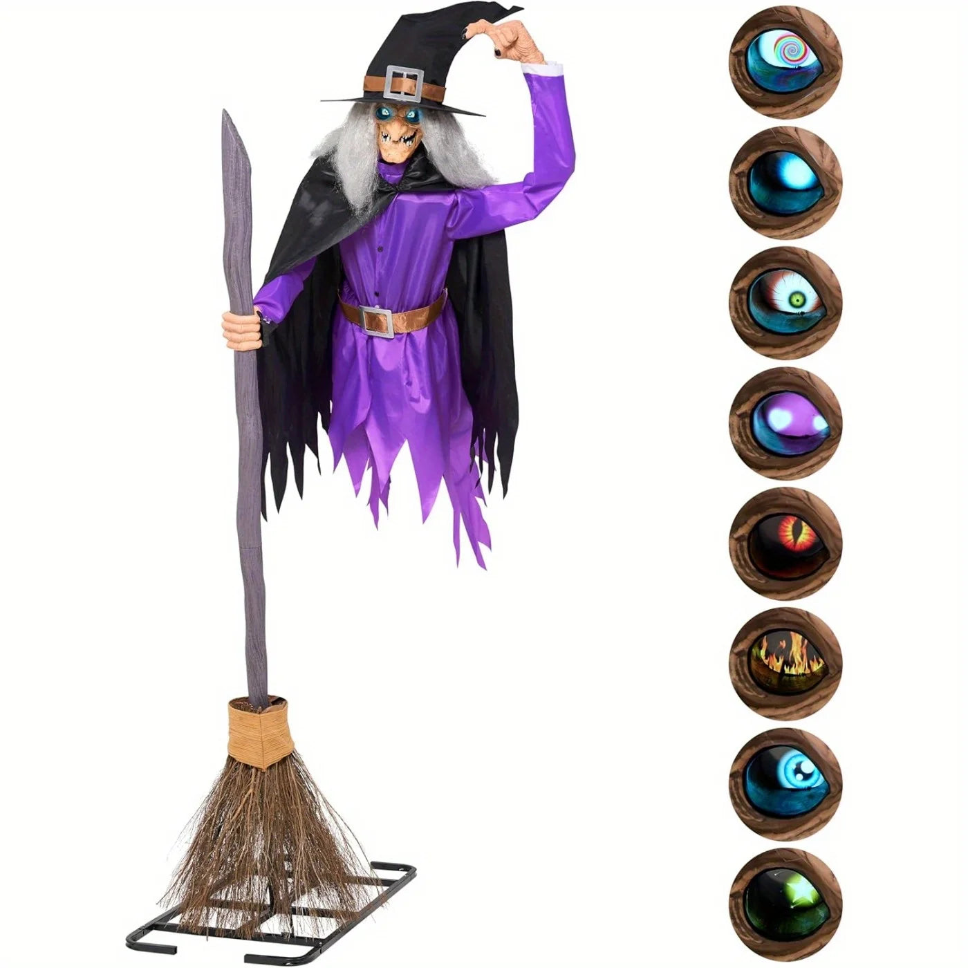 8 Ft Witch Halloween Animatronic