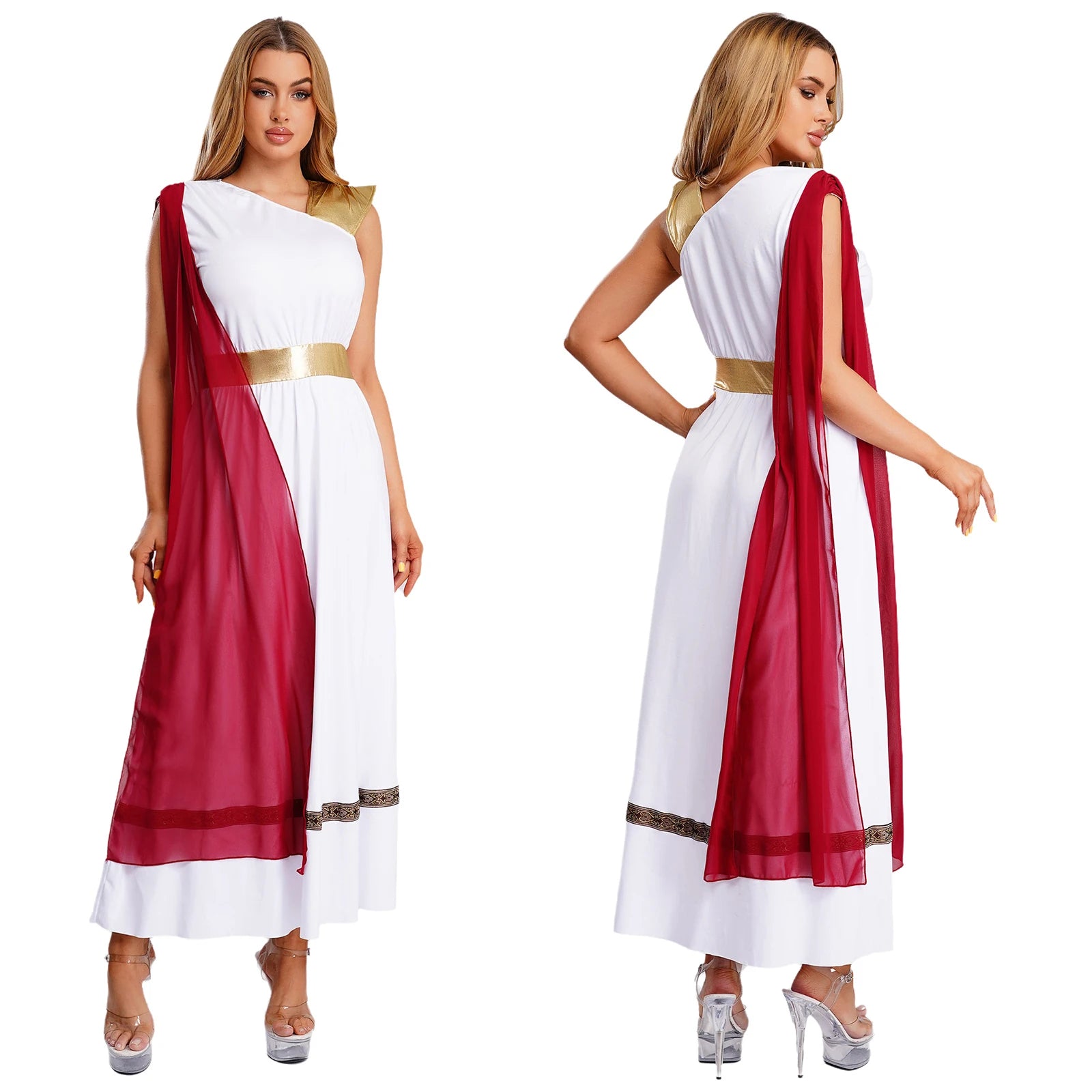 Womens Adult Ancient Greek Princess Roman Spartan Warrior Carnival Cosplay Costume High Waist Roman Empress - product image 8