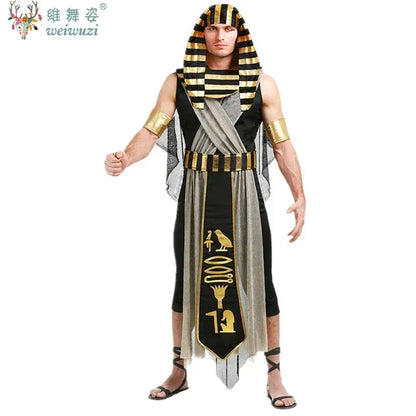 Halloween Costume Pharaoh Cleopatra Couples Costume Myth Goddess Costume Fancy Dress Stage - Woman / M