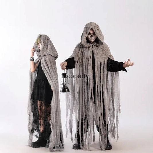 Adult Ghost Dementors Horror Dilapidated Tassels Zombie Costume