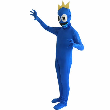 Cosplay Costumes Kids Boy Halloween Blue Monster Horror Games Jumpsuit Carnival Birthday Party Costumes Girls One Piece Suit