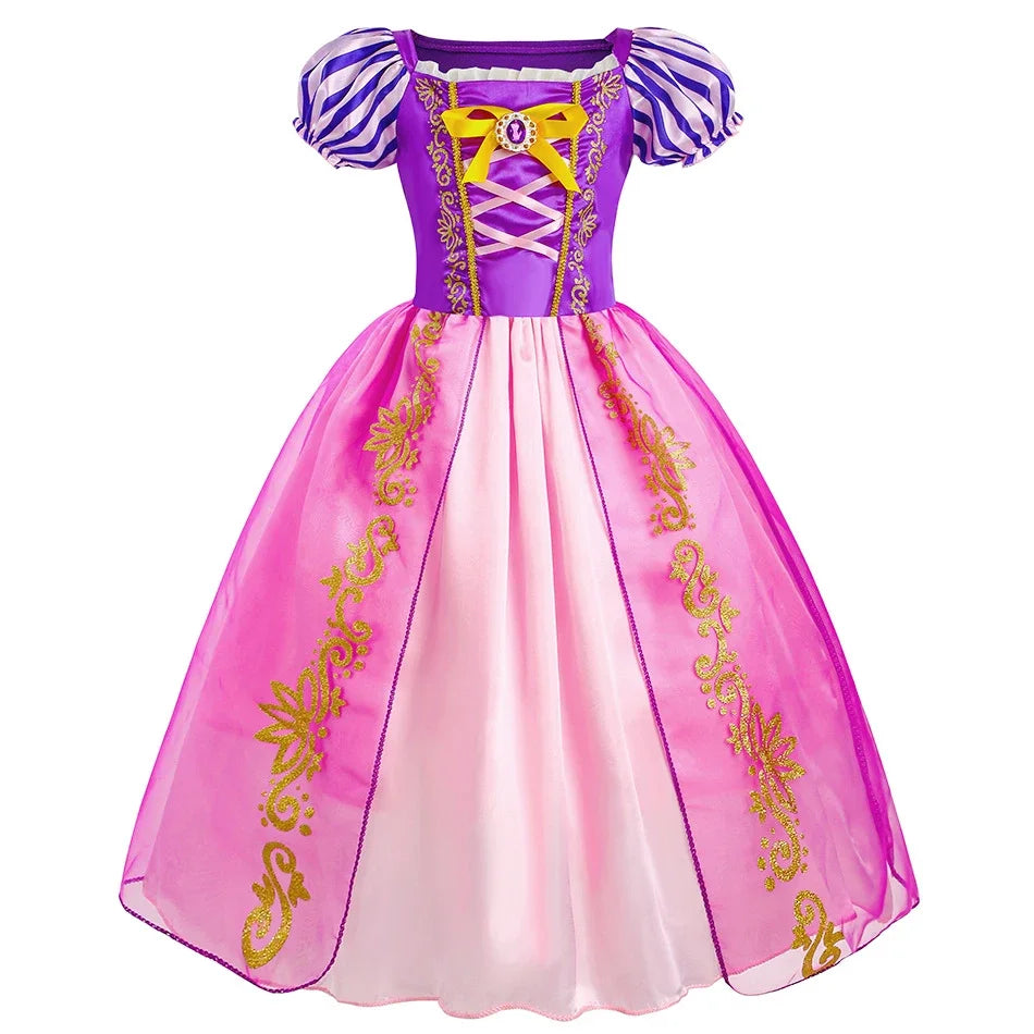 Girls Rapunzel-Inspired Princess Halloween Costume Dress