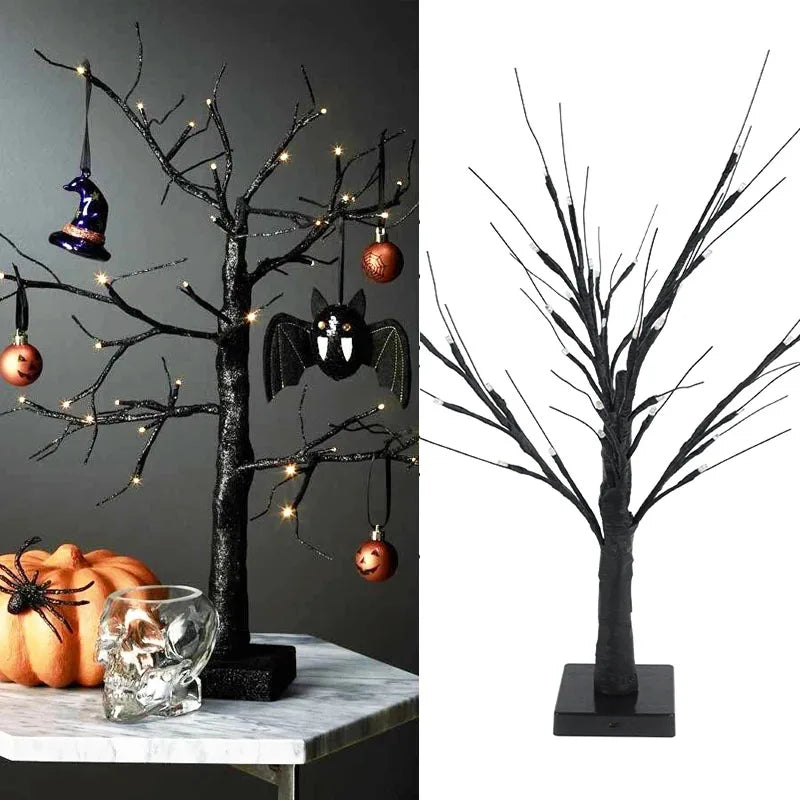Halloween Decor LED Birch Tree Light Halloween Party Hanging Ornaments Tree - product image 1