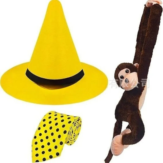 Accessories Curiosity Monkey Character Decoration Yellow Mr Hat Prop