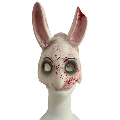 Game Dead By Daylight the Huntress Costume Mask Bloody Rabbit Butcher Helmet Horror Latex - View 3
