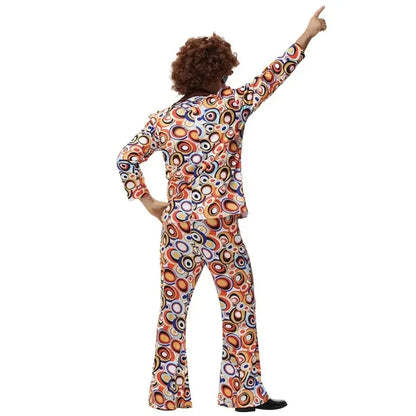 Couples Retro 70s 80s Disco Hippie Rock Disco Outfits Dance Fantasia Costume - alternate view 6