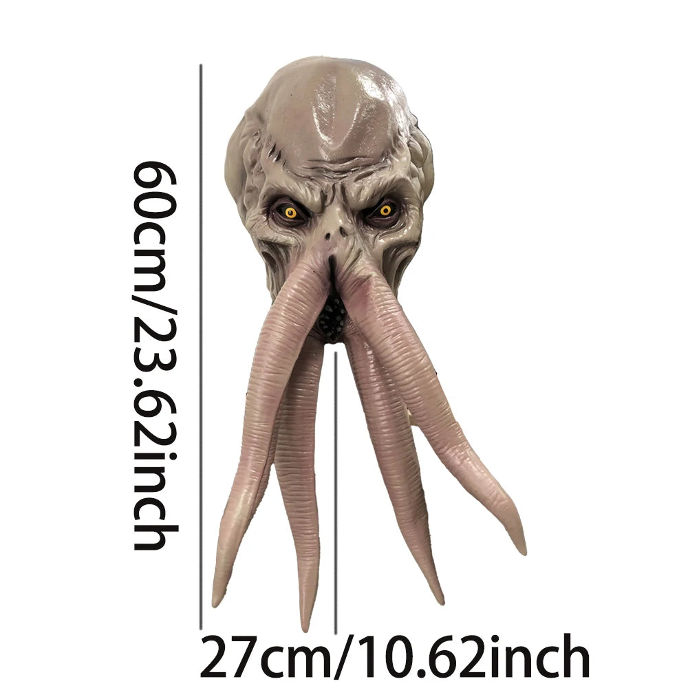 Game Baldur Gate 3 Lllithid Mind Flayer Squiddy Mask Cosplay Octopuses Monster Latex Helmet Gift