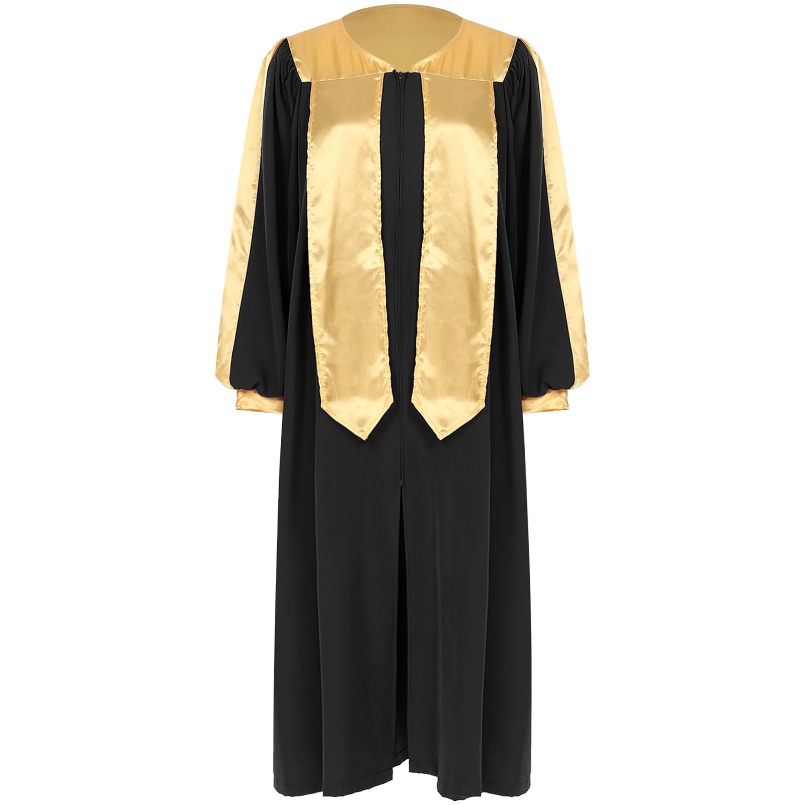 Adult Church Choir Robe V-neck Long Sleeve Judge Robe Graduation Gown Costume - alternate view 8