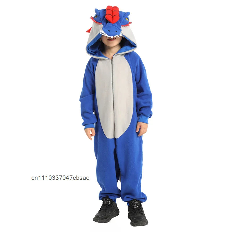 Animal Dinosaur Cosplay Niño Costume Dinosaurs Carnival Halloween Outfit Blue Cute Dinosaures Onesie Clothing - product image 5