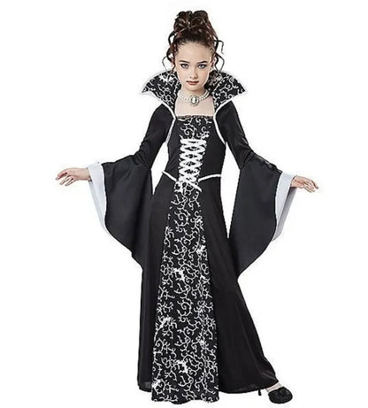 Halloween Costume for Kids Halloween Fantasy Vampire Costume Girls Witch Costume Kids for - white / 150