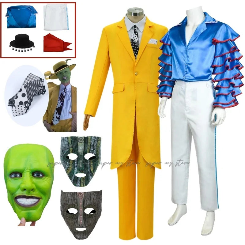 The Mask-Inspired Adult Yellow Suit Costume – Jim Carrey Movie Look