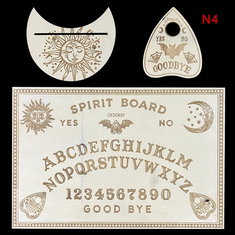 12-Inch Engraved Wooden Pendulum Divination Board