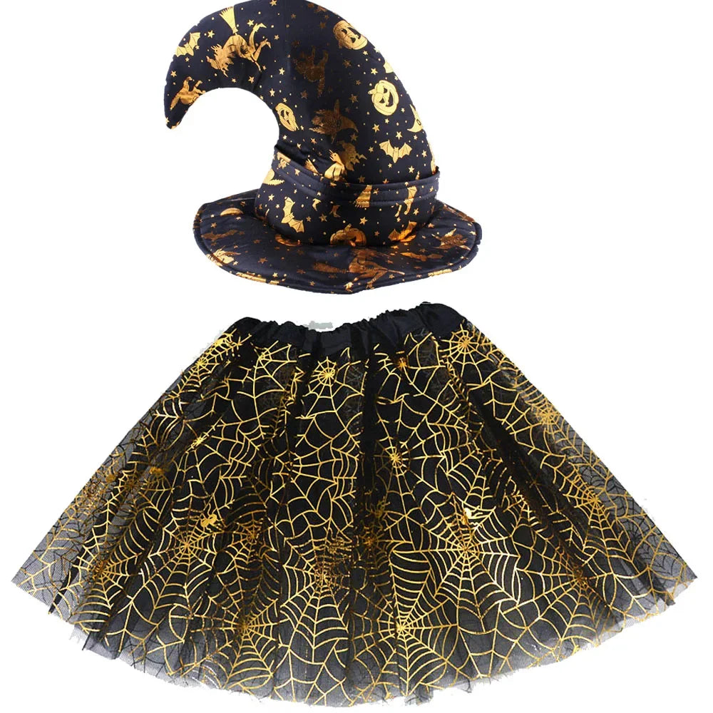 Witch Costumes for Children Kids Wizard Hat Costume Girls - product image 19