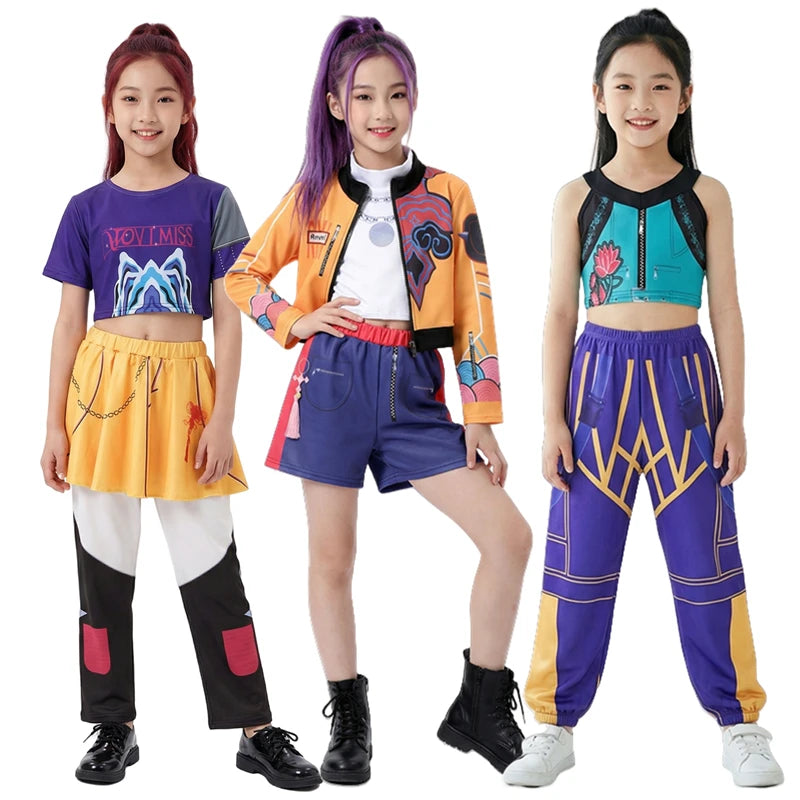 Girl Rumi Character Costume ZoeMi Trend Outfit Singer Dance Performance Wear Halloween Party Festival Carnival - product image 1