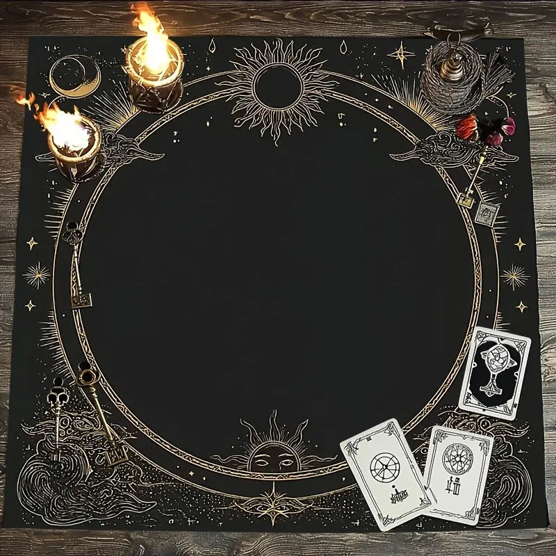 Sun & Moon Celestial Tarot Altar Cloth