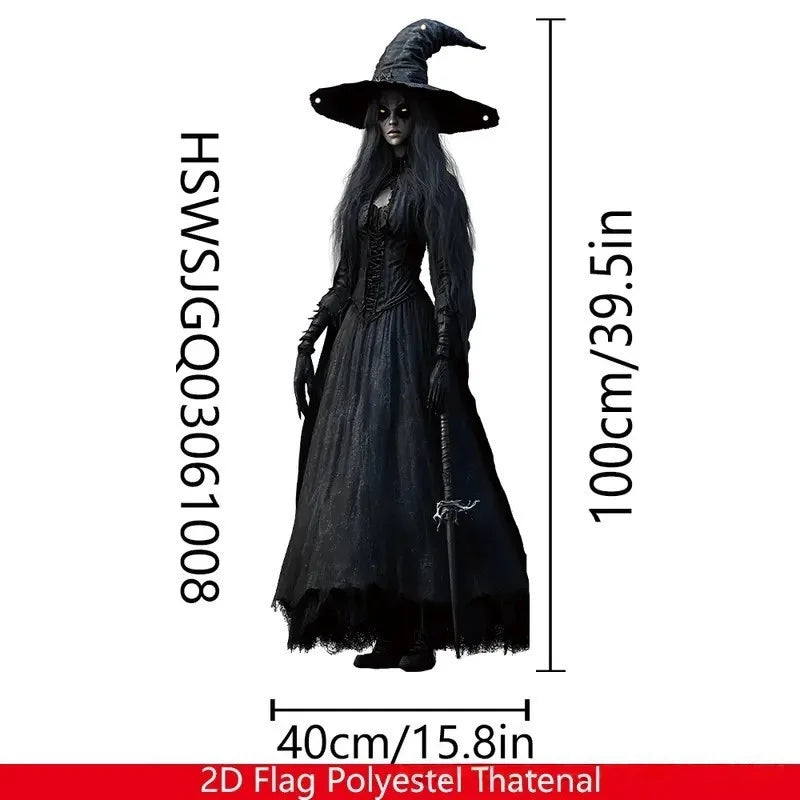 Halloween Horror Skull Bride Backdrop Gothic Skeleton Bride Photo Background - product image 11