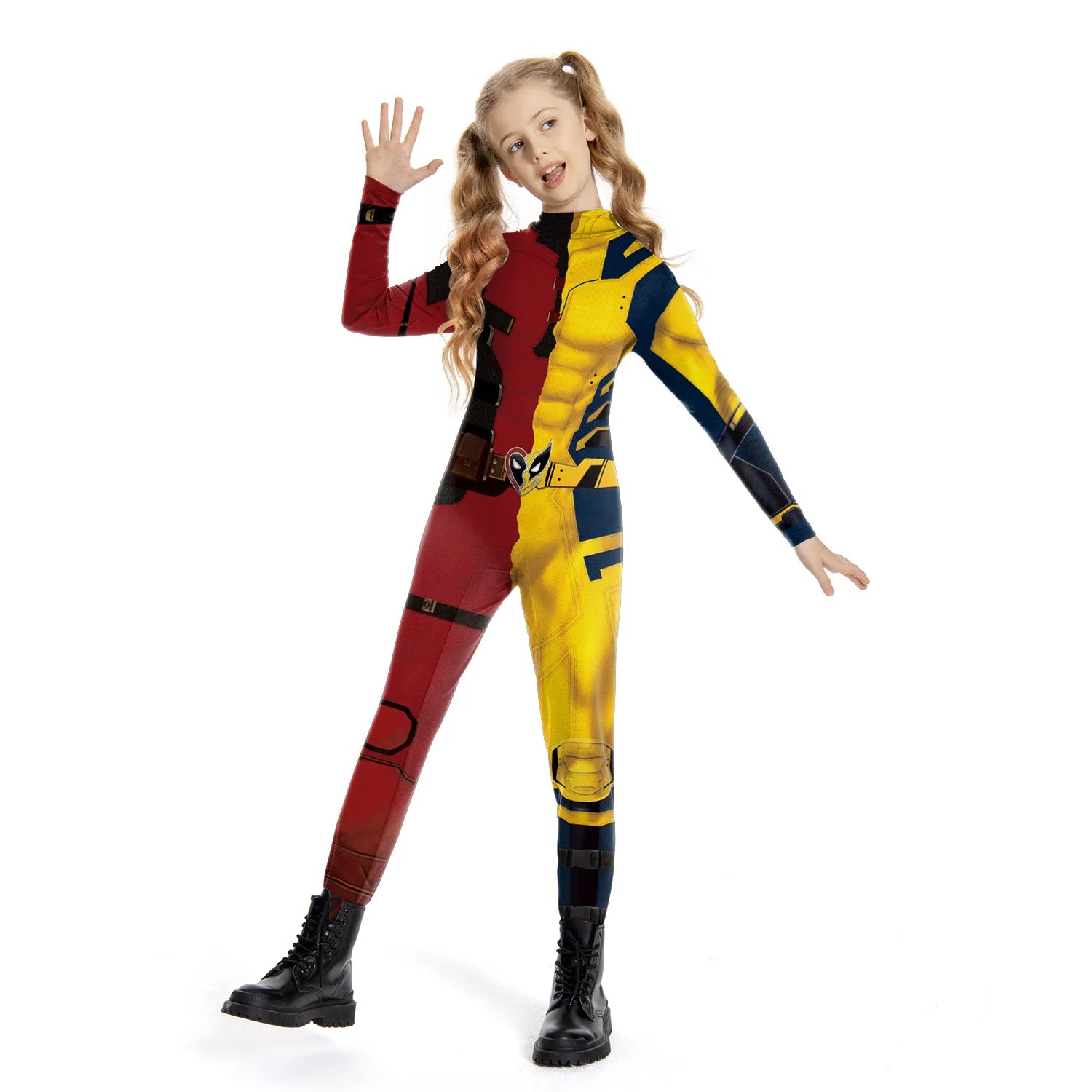Zawaland Wolverine Deadpool Cosplay Jumpsuit Superhero Boys Girls Deadpool Adult Halloween Zenti James - product image 14