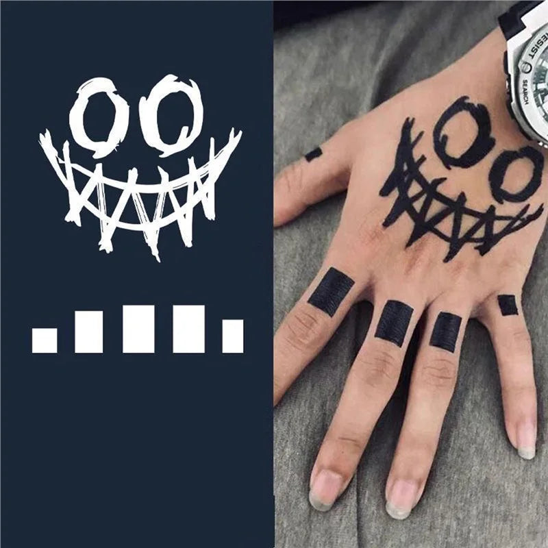Clown Tattoo Template DIY Body Painting Template Family Tattoos and Costume and - View 4