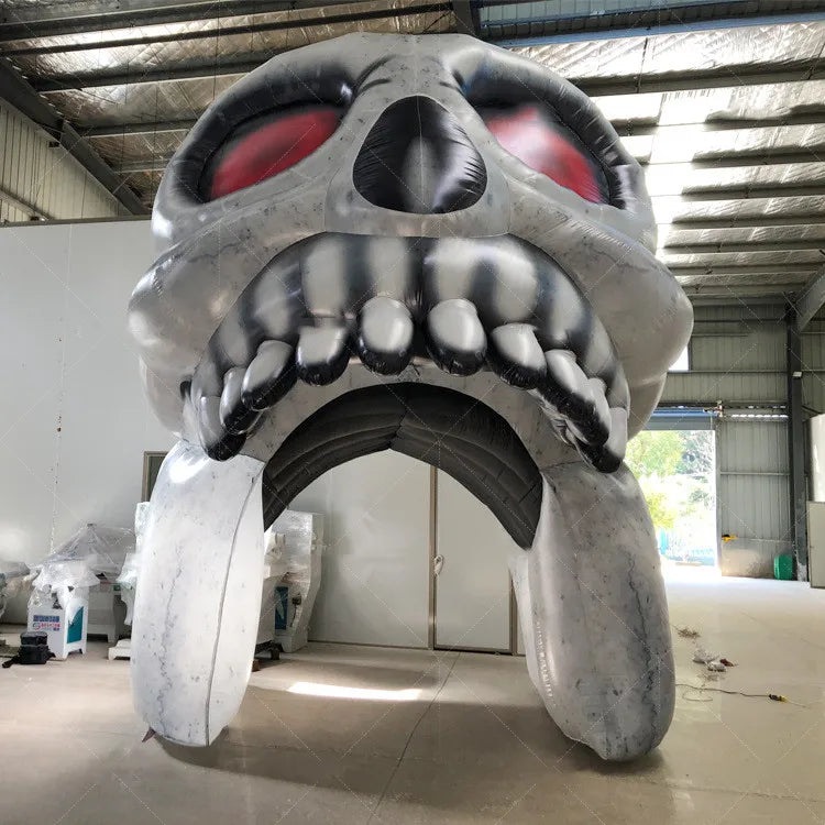 Outdoor Halloween Decoration Inflatable Skull Entrance Arch Inflatable Human Skeleton Arcade Event - product image 2