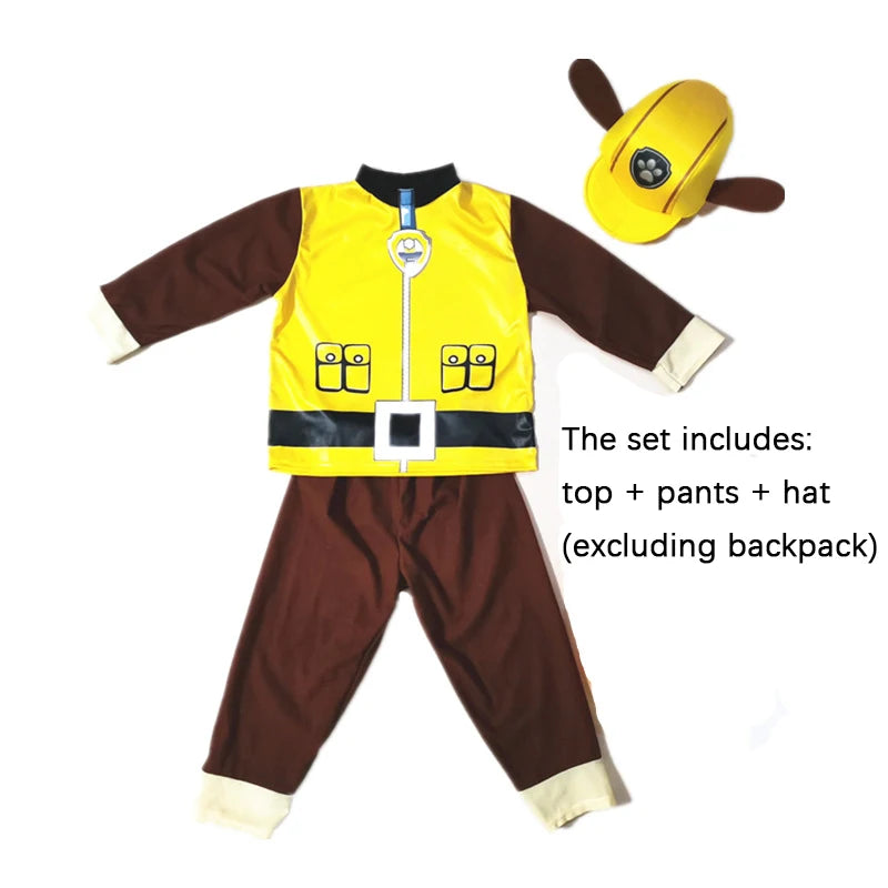 Rescue Pup Patrol-Inspired Kids Costume Children Tops Pants Patrol Uniform Costume