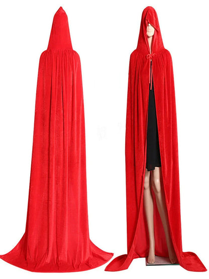 Adult Witch Gothic Hooded Cloak Vampires Grim Reaper Capes Costume - alternate view 9