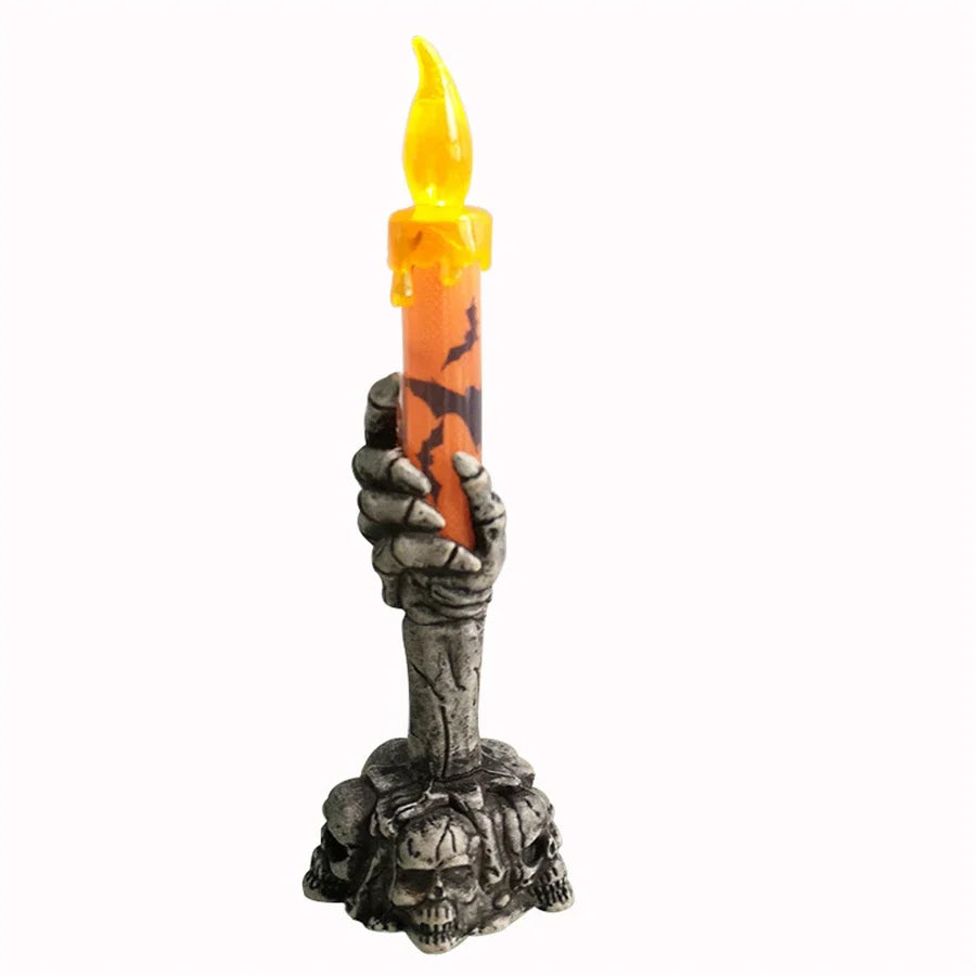 Halloween Skeleton Ghost Hands LED Candle Decoration