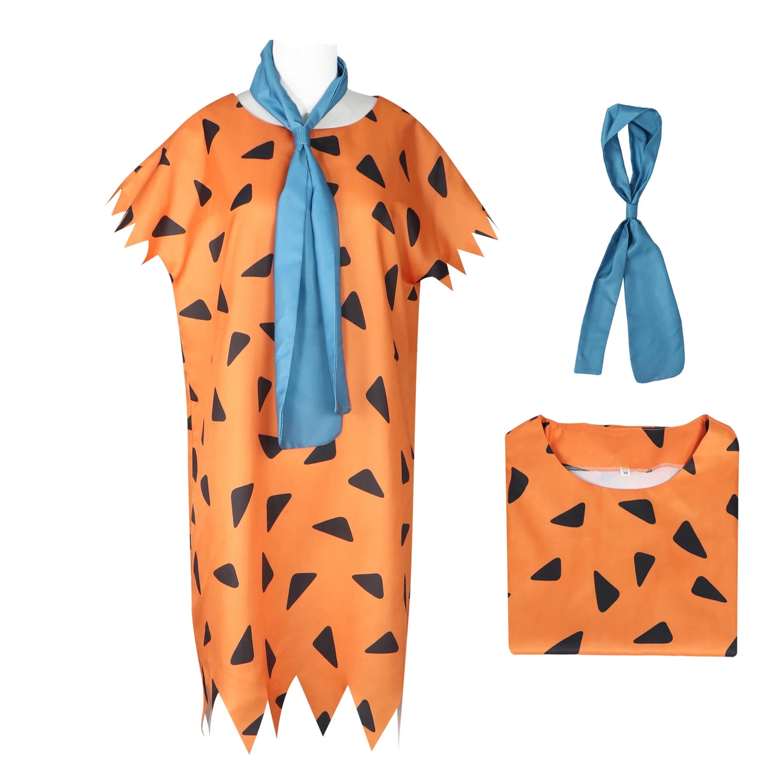 Adult Flintstone Costume Men's Caveman Fred Costume Flintstone Tunics Halloween Outfit - View 6