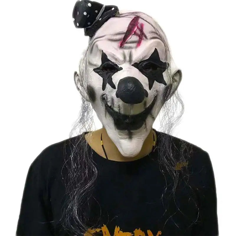 Halloween Various Clown Mask Costume Mask Latex Masks Helmet NPC Prank Scare Headgear Bar - Style6