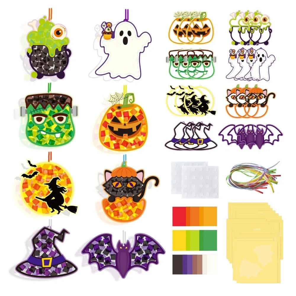 Cartoon Courtyard Halloween Decoration Paper Craft Cute Spooky Handmade Paper - product image 7