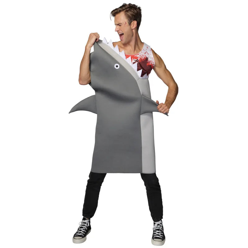 Funny Shark Attack Costume | Kids & Adults Halloween Outfit