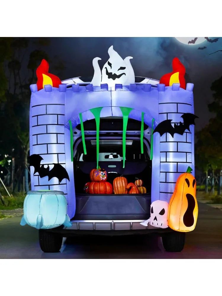 Ghost Pumpkin Halloween Decoration - Inflatable - 6 ft - product image 5