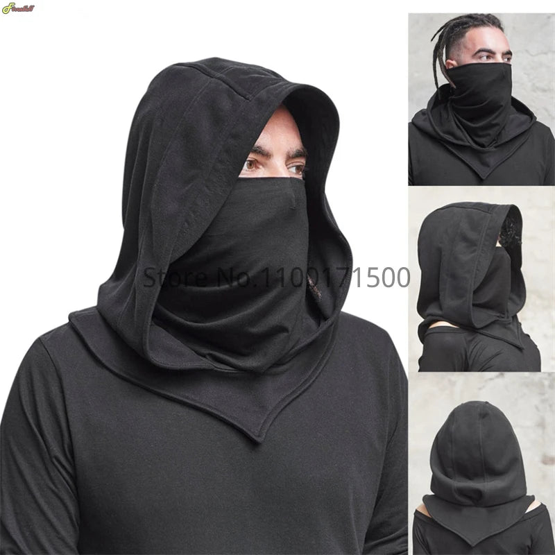 Unisex Halloween Costumes Medieval Mask Hat Costume Renaissance Hooded Cloak Cape Cowl - View 7