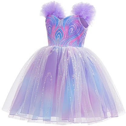 Good Witch Costume Girls Glinda Costume Dress Kids Wicked Cosplay Dress Up Outfits for Birthday Halloween - product image 4