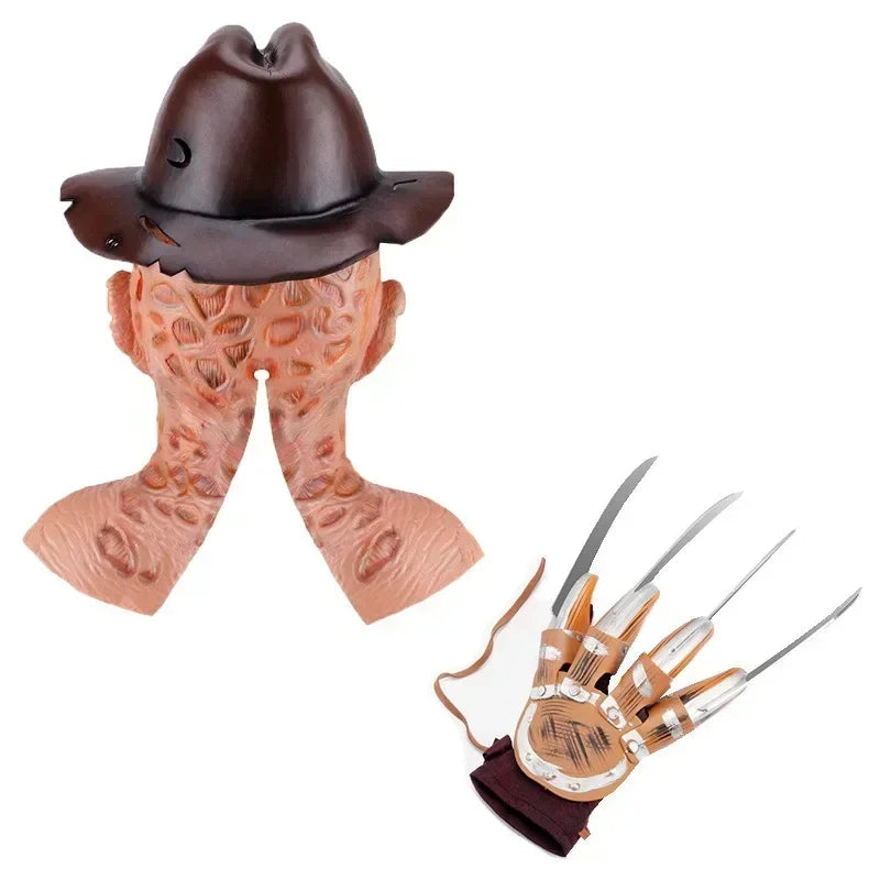 Freddy Krueger-Inspired Adult Horror Costume – Sweater, Hat & Accessories