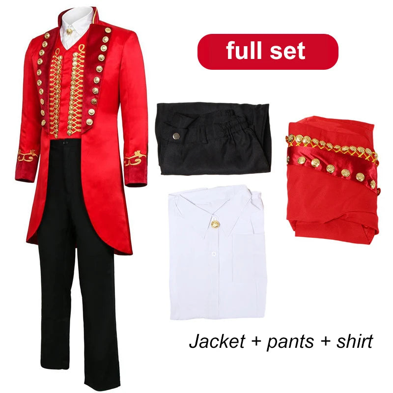 Circus Costume for Adult Men PT Barnum Greatest Showman Halloween Costume Performance - C000217-002 / XL